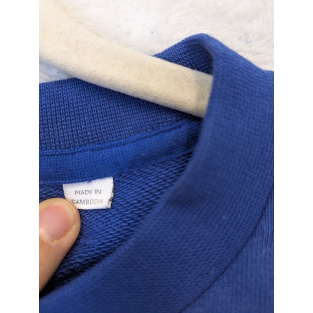 NEW Lacoste Sport Sweatshirt‎ Women's 32 Navy Blue Embroidered Logo Pullover - Picture 8 of 11